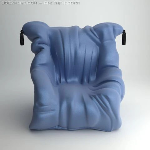 shadow meritalia armchair 3D Model .c4d .max .obj .3ds .fbx .stl .blend