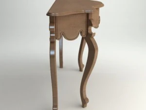 wooden console table 3D Model