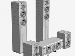 audio equipment set 3D Model