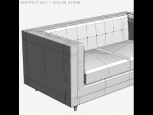 sofa hall rodolfo dordoni 3D Model