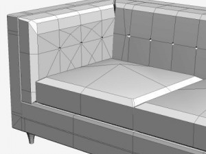 sofa hall rodolfo dordoni 3D Model