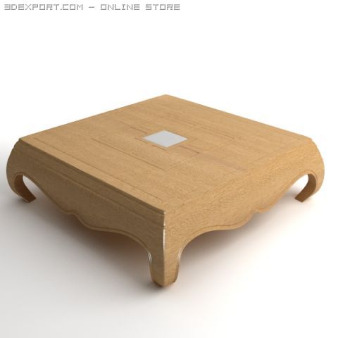 coffee table 3D Model .c4d .max .obj .3ds .fbx .stl .blend 