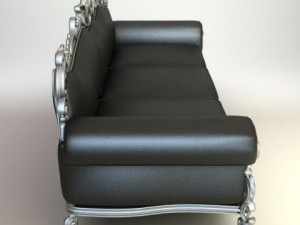 ornate baroque sofa 3Dモデル