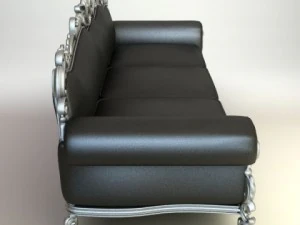 ornate baroque sofa 3D Model