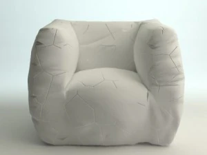 designer italian armchair 3D Model