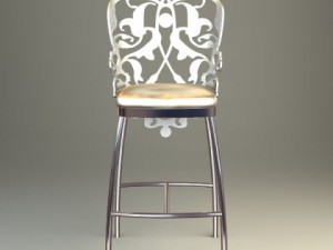 ornate bar stool 3Dモデル