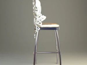 ornate bar stool 3D Model
