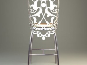 ornate bar stool 3Dモデル