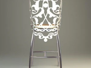 ornate bar stool 3D Model