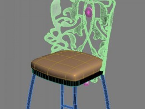 ornate bar stool 3Dモデル
