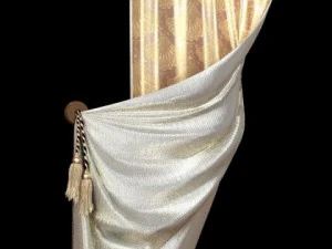 classical curtains  2 3D Model