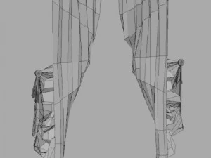 classical curtains  2 3D Model