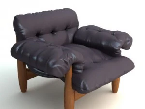 armchair  ottoman mole by classicon 3D Model