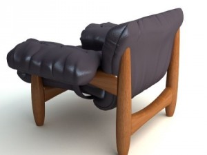 armchair  ottoman mole by classicon 3D Model