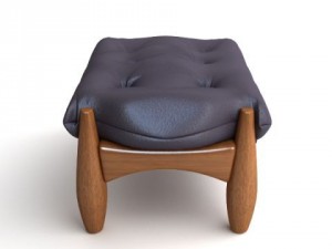 armchair  ottoman mole by classicon 3D Model
