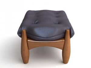 armchair  ottoman mole by classicon 3D Model