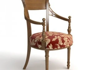 photorealistic antique armchair 3D Model