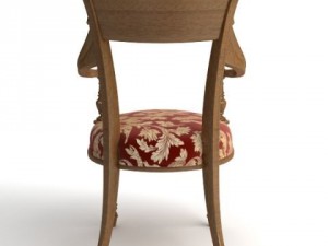 photorealistic antique armchair 3D Model