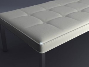 contemporary bench 3D 模型