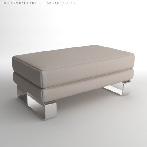 ottoman Modèle 3D .c4d .max .obj .3ds .fbx .stl .blend 