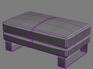 ottoman Modèle 3D