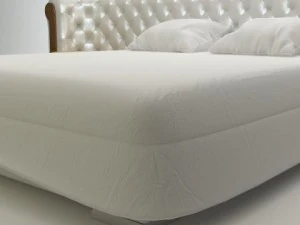 padded headboard bed 3D Model