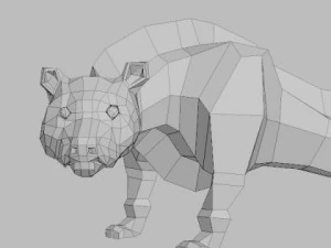 puma sculpture 3D Model