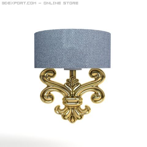 classical sconce light Modelo 3D .c4d .max .obj .3ds .fbx .stl .blend 