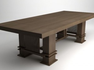 frank lloyd wright husser table 3D Model
