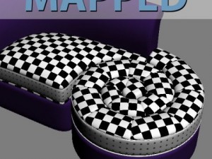 italian designer divan chaise 3D Model