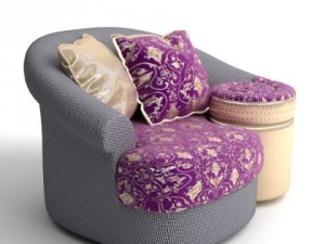 italian desiner armchair 3D Модель