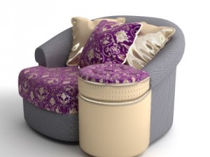 italian desiner armchair 3D Модель