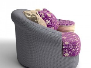 italian desiner armchair 3D Модель