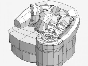 italian desiner armchair 3D Модель