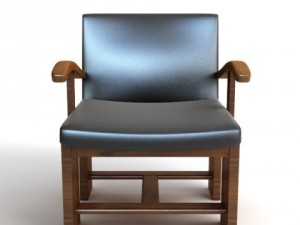 italian armchair Modello 3D