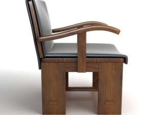 italian armchair Modello 3D