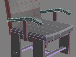 italian armchair 3D Model
