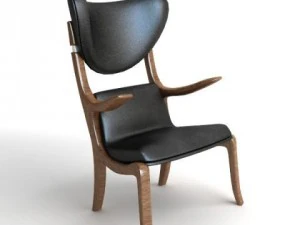 italian armchair 2 3D Model