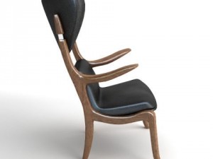 italian armchair 2 3D Model