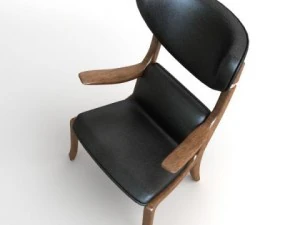 italian armchair 2 3D Model