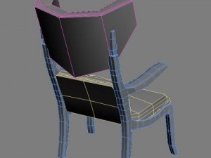 italian armchair 2 3D Model