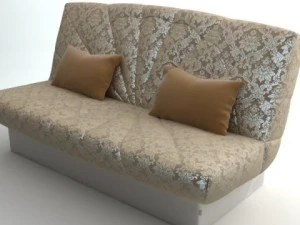 armless sofa photorealistic 3D Model