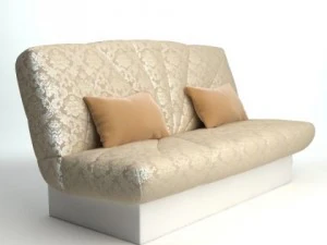 armless sofa photorealistic 3D Model