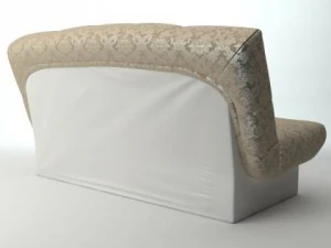 armless sofa photorealistic 3D Model