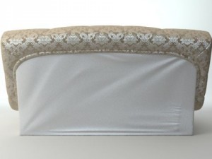 armless sofa photorealistic 3D Модель