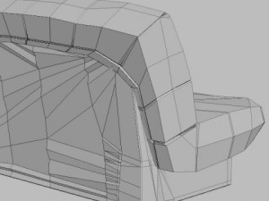 armless sofa photorealistic 3D Модель