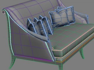 italian sofa 3D Модель