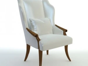 wingback italian armchair 3D Model