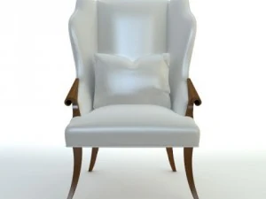 wingback italian armchair 3D Model
