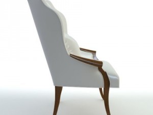 wingback italian armchair 3D Model